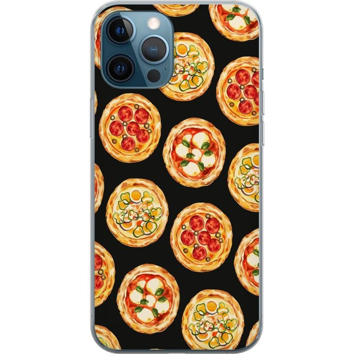 Mobildeksel til Apple iPhone 12 Pro med Pizza motiv i gruppen SMARTTELEFON & NETTBRETT / Mobilbeskyttelse / Apple / iPhone 12 hos TP E-commerce Nordic AB (A50310)