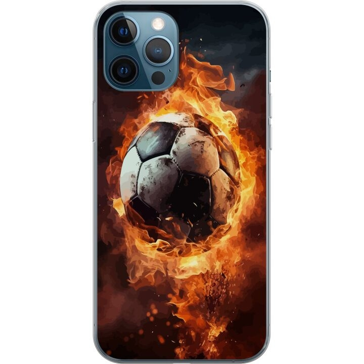 Mobildeksel til Apple iPhone 12 Pro med Fotball motiv i gruppen SMARTTELEFON & NETTBRETT / Mobilbeskyttelse / Apple / iPhone 12 hos TP E-commerce Nordic AB (A50318)