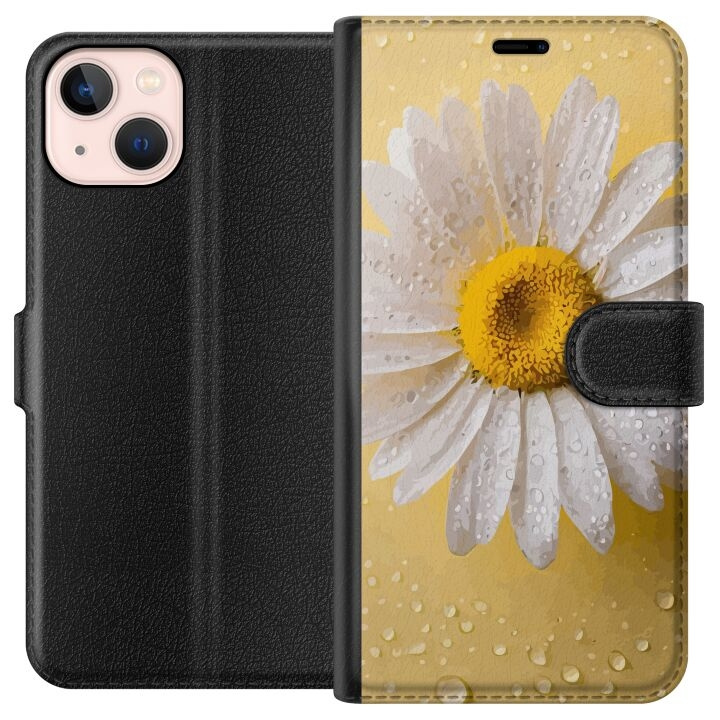 Lommeboketui til Apple iPhone 13 mini med Porselensblomst motiv i gruppen SMARTTELEFON & NETTBRETT / Mobilbeskyttelse / Apple / iPhone 13 Mini hos TP E-commerce Nordic AB (A50432)