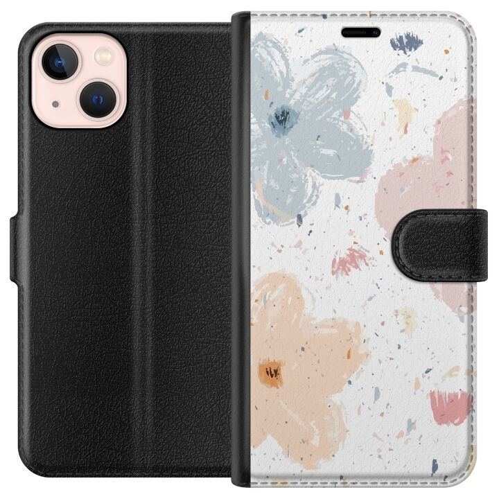 Lommeboketui til Apple iPhone 13 mini med Blomster motiv i gruppen SMARTTELEFON & NETTBRETT / Mobilbeskyttelse / Apple / iPhone 13 Mini hos TP E-commerce Nordic AB (A50444)