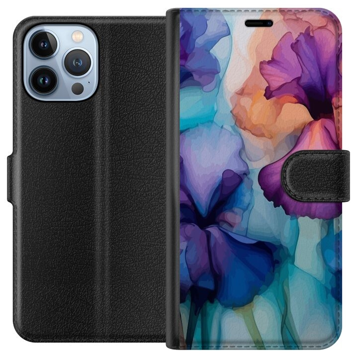 Lommeboketui til Apple iPhone 13 Pro Max med Magiske blomster motiv i gruppen SMARTTELEFON & NETTBRETT / Mobilbeskyttelse / Apple / iPhone 13 Pro Max hos TP E-commerce Nordic AB (A50543)