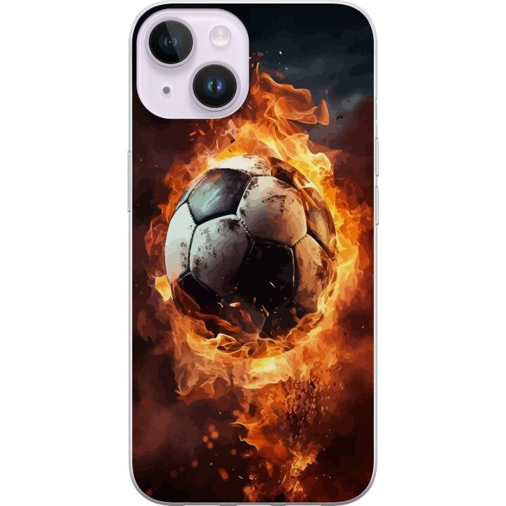 Mobildeksel til Apple iPhone 14 med Fotball motiv i gruppen SMARTTELEFON & NETTBRETT / Mobilbeskyttelse / Apple / iPhone 14 hos TP E-commerce Nordic AB (A50642)