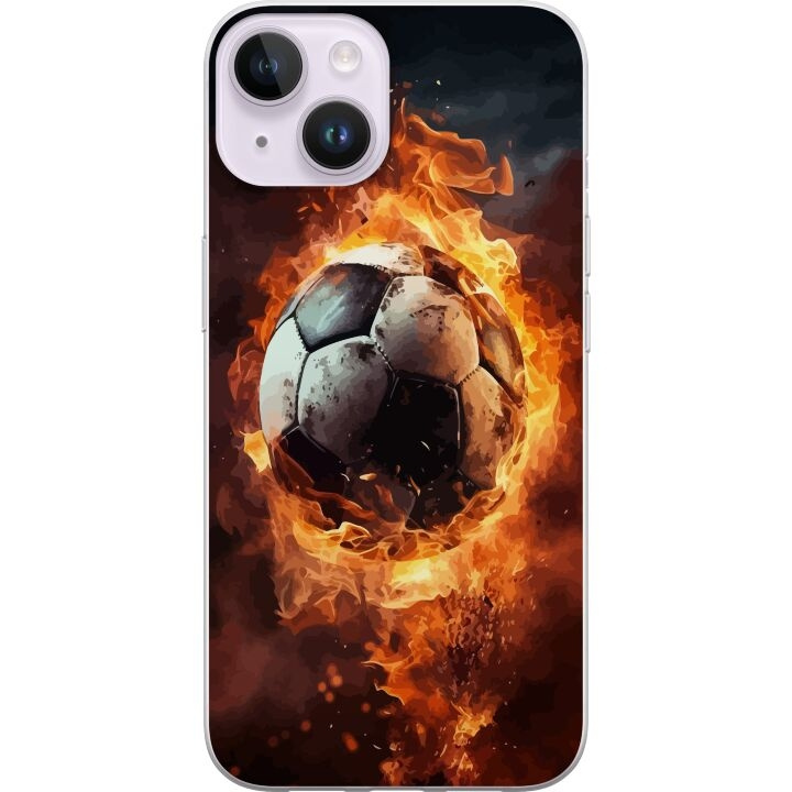 Mobildeksel til Apple iPhone 14 Plus med Fotball motiv i gruppen SMARTTELEFON & NETTBRETT / Mobilbeskyttelse / Apple / iPhone 14 hos TP E-commerce Nordic AB (A50750)