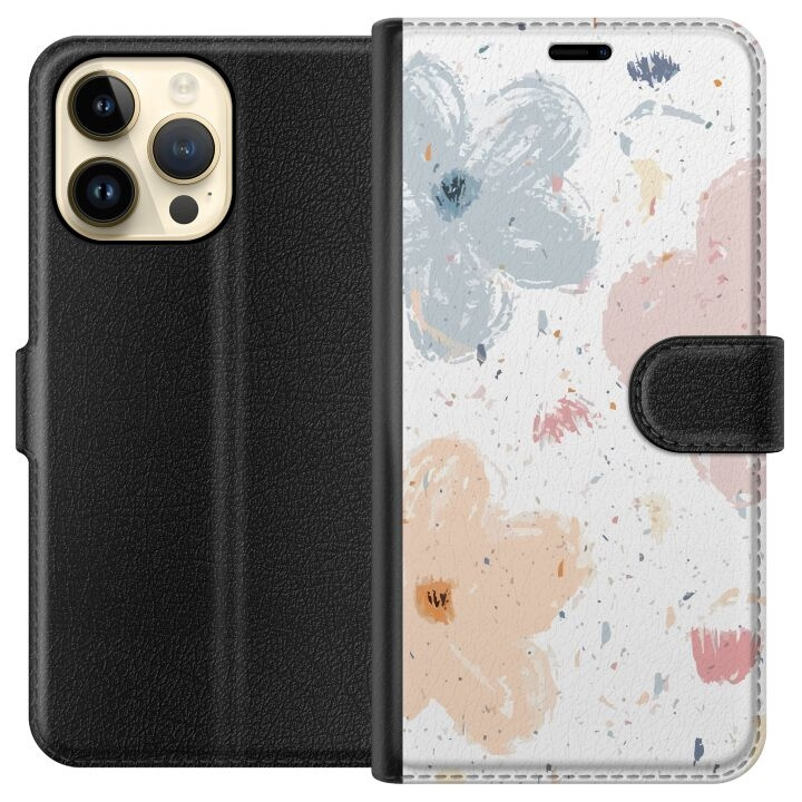 Lommeboketui til Apple iPhone 14 Pro Max med Blomster motiv i gruppen SMARTTELEFON & NETTBRETT / Mobilbeskyttelse / Apple / iPhone 14 hos TP E-commerce Nordic AB (A50768)