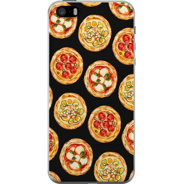 Mobildeksel til Apple iPhone 5s med Pizza motiv i gruppen SMARTTELEFON & NETTBRETT / Mobilbeskyttelse / Apple / iPhone 5/5S/SE hos TP E-commerce Nordic AB (A51201)