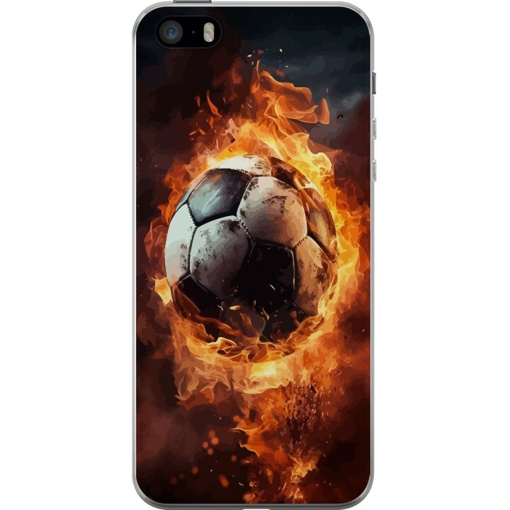 Mobildeksel til Apple iPhone 5s med Fotball motiv i gruppen SMARTTELEFON & NETTBRETT / Mobilbeskyttelse / Apple / iPhone 5/5S/SE hos TP E-commerce Nordic AB (A51209)