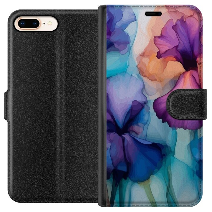 Lommeboketui til Apple iPhone 7 Plus med Magiske blomster motiv i gruppen SMARTTELEFON & NETTBRETT / Mobilbeskyttelse / Apple / iPhone 7 Plus hos TP E-commerce Nordic AB (A51434)