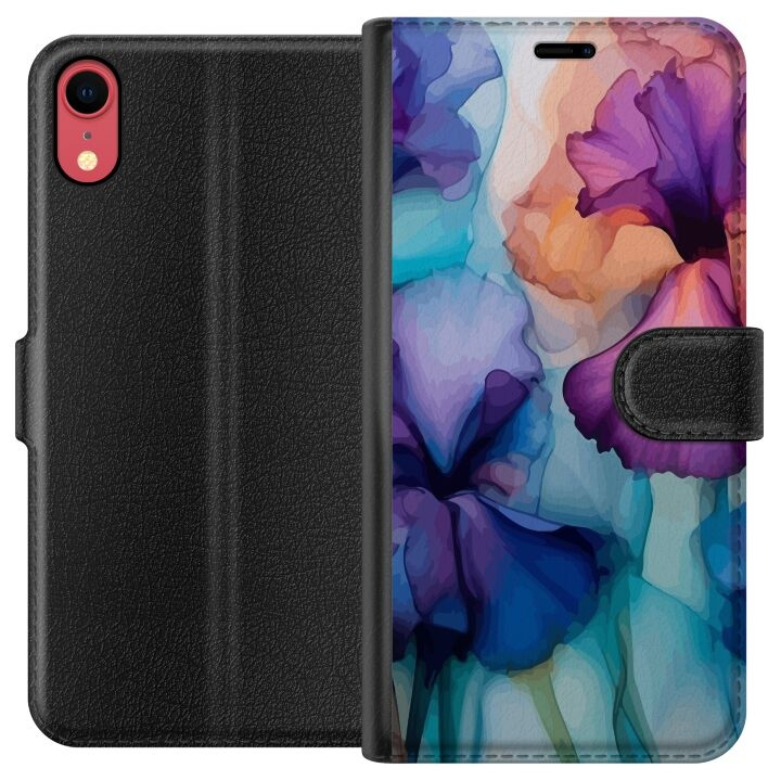 Lommeboketui til Apple iPhone XR med Magiske blomster motiv i gruppen SMARTTELEFON & NETTBRETT / Mobilbeskyttelse / Apple / iPhone XR hos TP E-commerce Nordic AB (A51812)