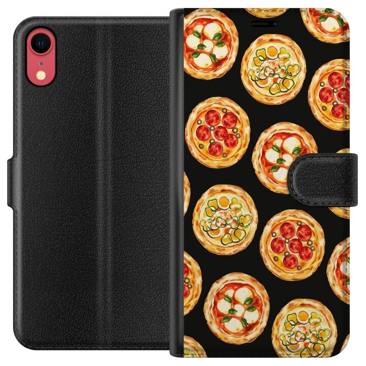 Lommeboketui til Apple iPhone XR med Pizza motiv i gruppen SMARTTELEFON & NETTBRETT / Mobilbeskyttelse / Apple / iPhone XR hos TP E-commerce Nordic AB (A51822)