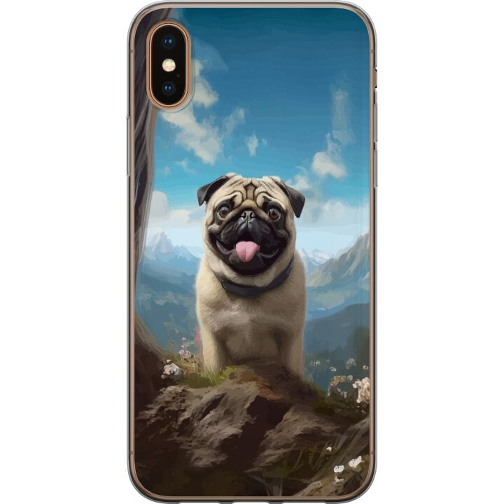 Mobildeksel til Apple iPhone XS Max med Glad Hund motiv i gruppen SMARTTELEFON & NETTBRETT / Mobilbeskyttelse / Apple / iPhone XS Max hos TP E-commerce Nordic AB (A51962)