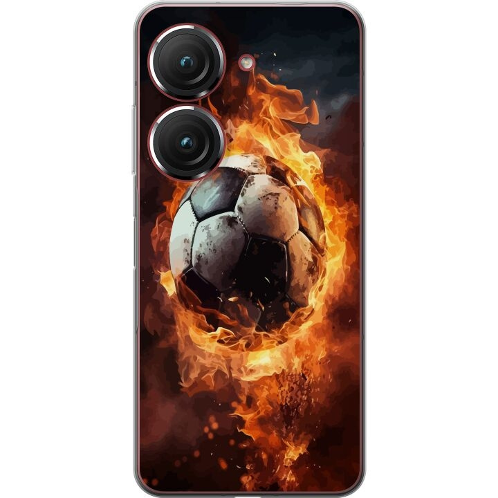 Mobildeksel til Asus Zenfone 9 med Fotball motiv i gruppen SMARTTELEFON & NETTBRETT / Mobilbeskyttelse / Asus hos TP E-commerce Nordic AB (A52073)