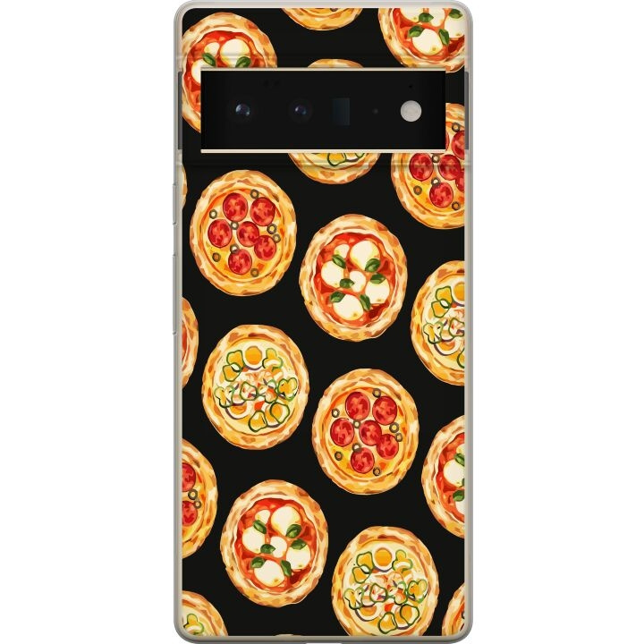 Mobildeksel til Google Pixel 6 Pro med Pizza motiv i gruppen SMARTTELEFON & NETTBRETT / Mobilbeskyttelse / Google hos TP E-commerce Nordic AB (A52173)