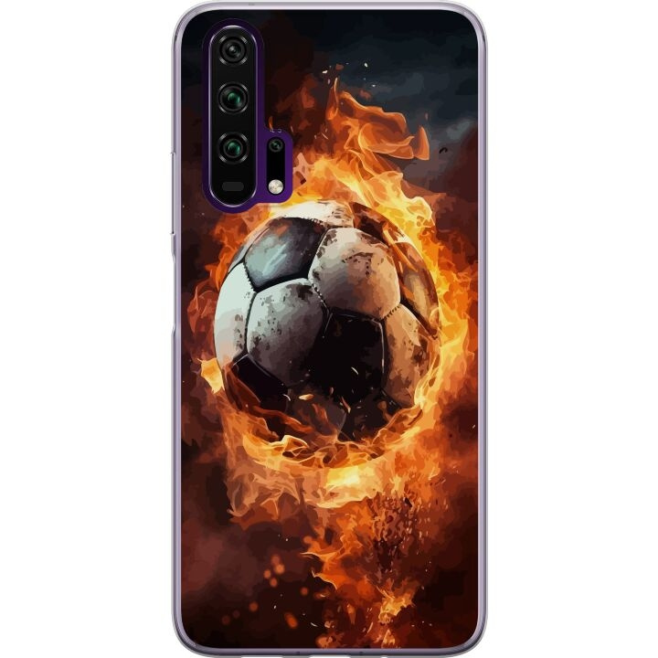 Mobildeksel til Honor 20 Pro med Fotball motiv i gruppen SMARTTELEFON & NETTBRETT / Mobilbeskyttelse / Huawei/Honor hos TP E-commerce Nordic AB (A52397)