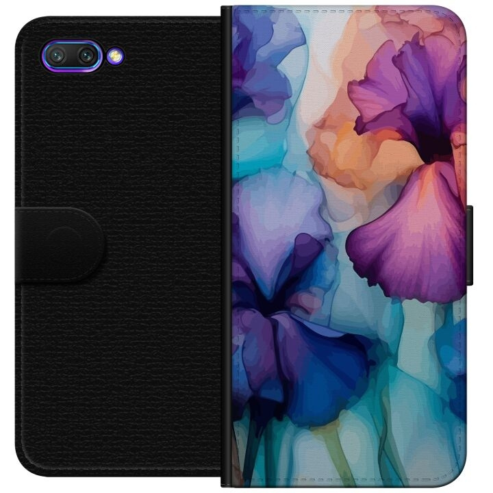 Lommeboketui til Honor 10 med Magiske blomster motiv i gruppen SMARTTELEFON & NETTBRETT / Mobilbeskyttelse / Huawei/Honor hos TP E-commerce Nordic AB (A52568)