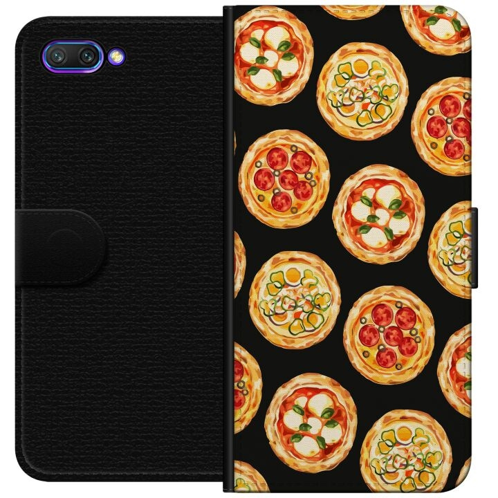 Lommeboketui til Honor 10 med Pizza motiv i gruppen SMARTTELEFON & NETTBRETT / Mobilbeskyttelse / Huawei/Honor hos TP E-commerce Nordic AB (A52578)