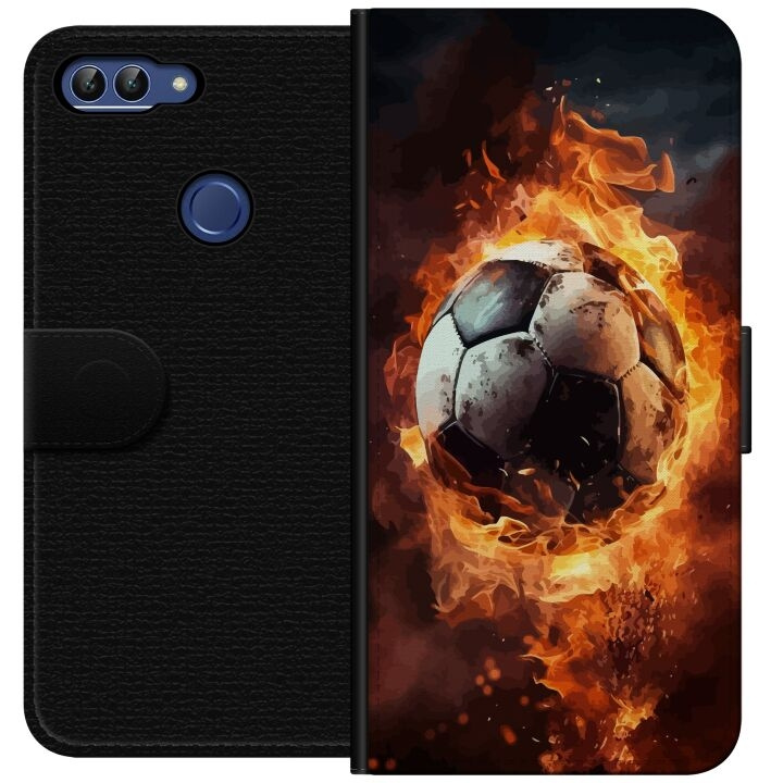 Lommeboketui til Huawei P smart med Fotball motiv i gruppen SMARTTELEFON & NETTBRETT / Mobilbeskyttelse / Huawei/Honor hos TP E-commerce Nordic AB (A52640)