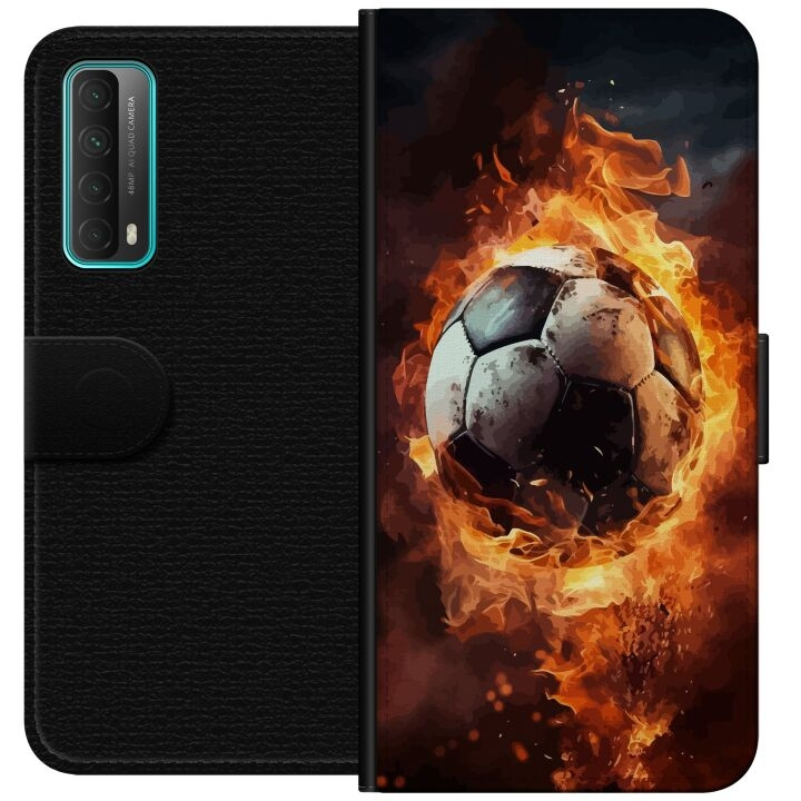 Lommeboketui til Huawei P smart 2021 med Fotball motiv i gruppen SMARTTELEFON & NETTBRETT / Mobilbeskyttelse / Huawei/Honor hos TP E-commerce Nordic AB (A52694)