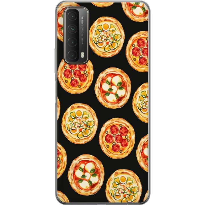 Mobildeksel til Huawei P smart 2021 med Pizza motiv i gruppen SMARTTELEFON & NETTBRETT / Mobilbeskyttelse / Huawei/Honor hos TP E-commerce Nordic AB (A52713)