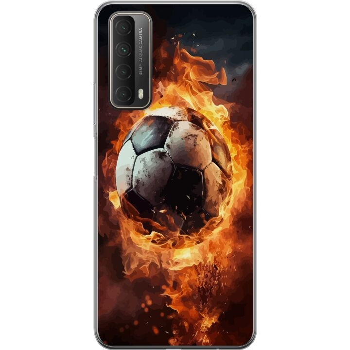 Mobildeksel til Huawei P smart 2021 med Fotball motiv i gruppen SMARTTELEFON & NETTBRETT / Mobilbeskyttelse / Huawei/Honor hos TP E-commerce Nordic AB (A52721)