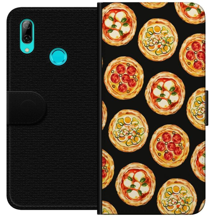 Lommeboketui til Huawei P smart 2019 med Pizza motiv i gruppen SMARTTELEFON & NETTBRETT / Mobilbeskyttelse / Huawei/Honor hos TP E-commerce Nordic AB (A52740)