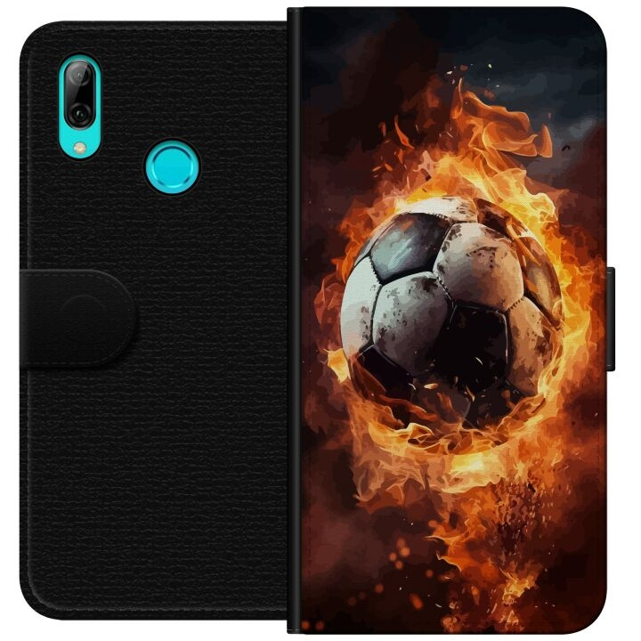 Lommeboketui til Huawei P smart 2019 med Fotball motiv i gruppen SMARTTELEFON & NETTBRETT / Mobilbeskyttelse / Huawei/Honor hos TP E-commerce Nordic AB (A52748)