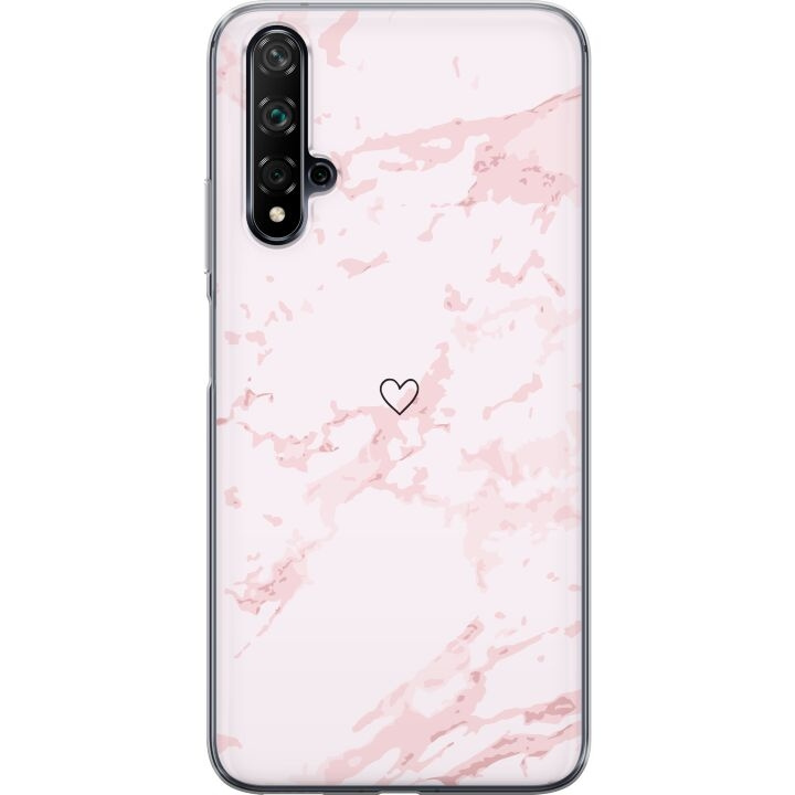 Mobildeksel til Huawei nova 5T med Rosa Hjerte motiv i gruppen SMARTTELEFON & NETTBRETT / Mobilbeskyttelse / Huawei/Honor hos TP E-commerce Nordic AB (A52939)