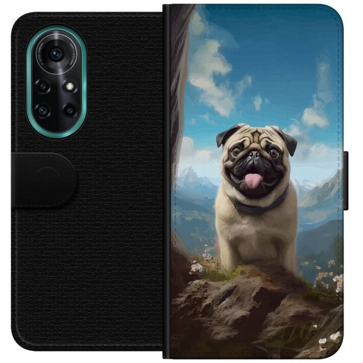 Lommeboketui til Huawei nova 8 Pro med Glad Hund motiv i gruppen SMARTTELEFON & NETTBRETT / Mobilbeskyttelse / Huawei/Honor hos TP E-commerce Nordic AB (A52961)