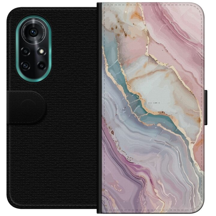 Lommeboketui til Huawei nova 8 Pro med Marmor motiv i gruppen SMARTTELEFON & NETTBRETT / Mobilbeskyttelse / Huawei/Honor hos TP E-commerce Nordic AB (A52965)