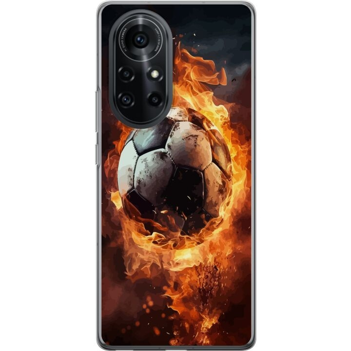 Mobildeksel til Huawei nova 8 Pro med Fotball motiv i gruppen SMARTTELEFON & NETTBRETT / Mobilbeskyttelse / Huawei/Honor hos TP E-commerce Nordic AB (A52991)