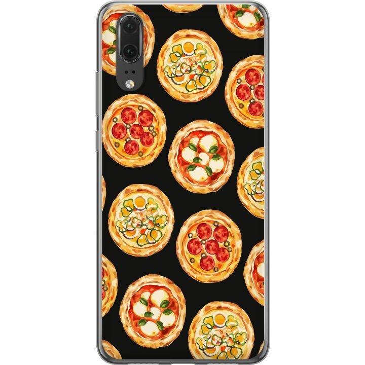 Mobildeksel til Huawei P20 med Pizza motiv i gruppen SMARTTELEFON & NETTBRETT / Mobilbeskyttelse / Huawei/Honor hos TP E-commerce Nordic AB (A53037)