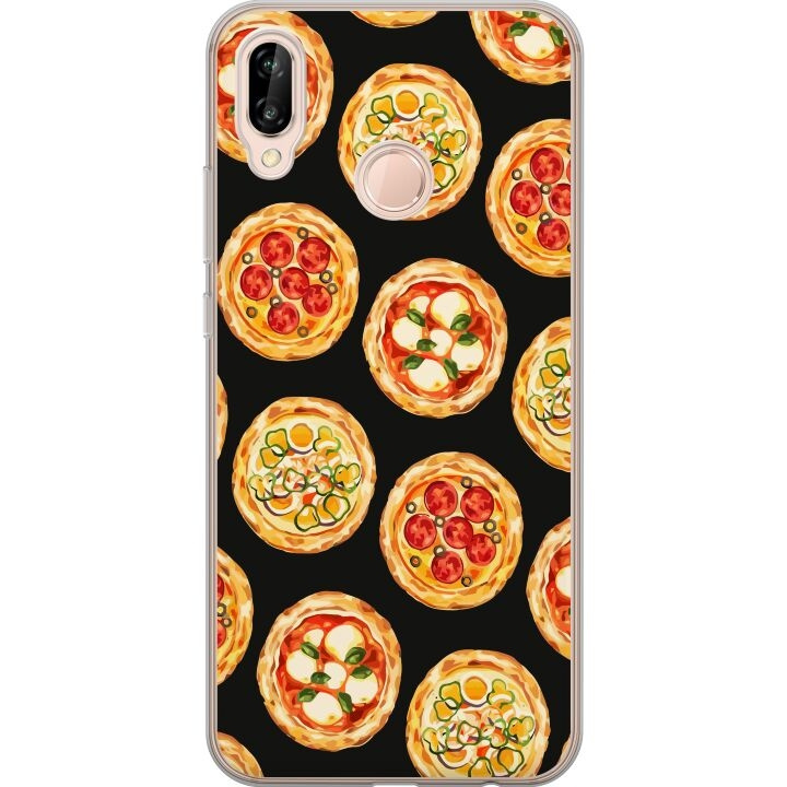 Mobildeksel til Huawei P20 lite med Pizza motiv i gruppen SMARTTELEFON & NETTBRETT / Mobilbeskyttelse / Huawei/Honor hos TP E-commerce Nordic AB (A53091)