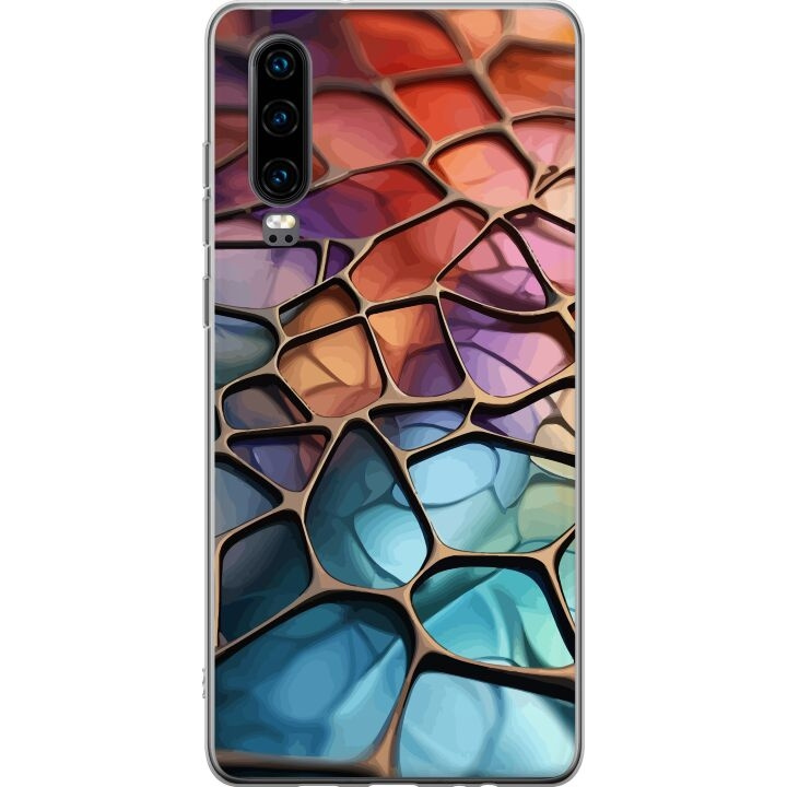 Mobildeksel til Huawei P30 med Metalliskt mønster motiv i gruppen SMARTTELEFON & NETTBRETT / Mobilbeskyttelse / Huawei/Honor hos TP E-commerce Nordic AB (A53196)