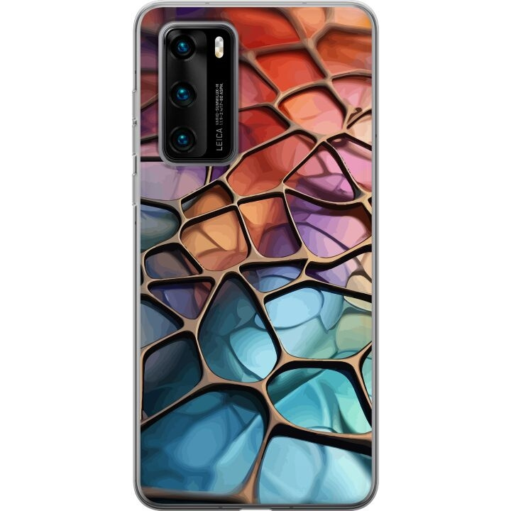 Mobildeksel til Huawei P40 med Metalliskt mønster motiv i gruppen SMARTTELEFON & NETTBRETT / Mobilbeskyttelse / Huawei/Honor hos TP E-commerce Nordic AB (A53358)