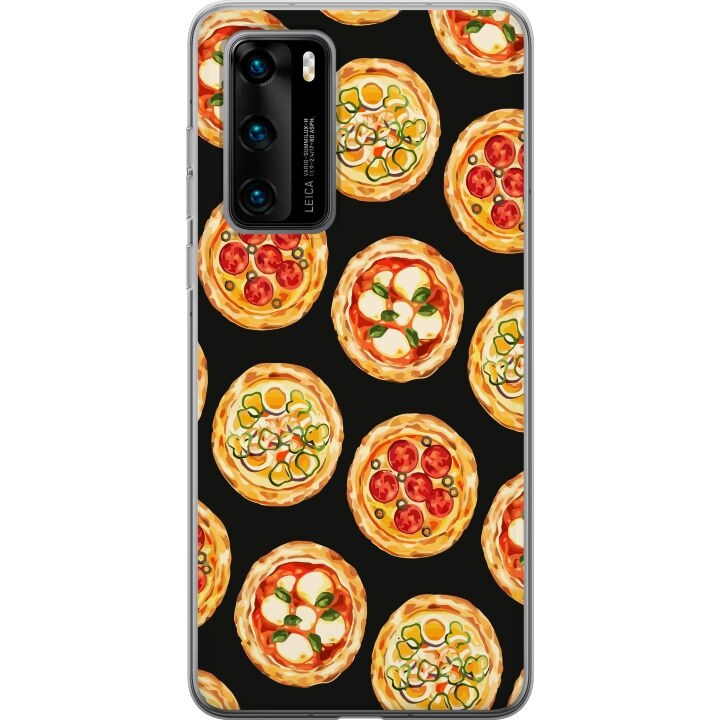 Mobildeksel til Huawei P40 med Pizza motiv i gruppen SMARTTELEFON & NETTBRETT / Mobilbeskyttelse / Huawei/Honor hos TP E-commerce Nordic AB (A53361)