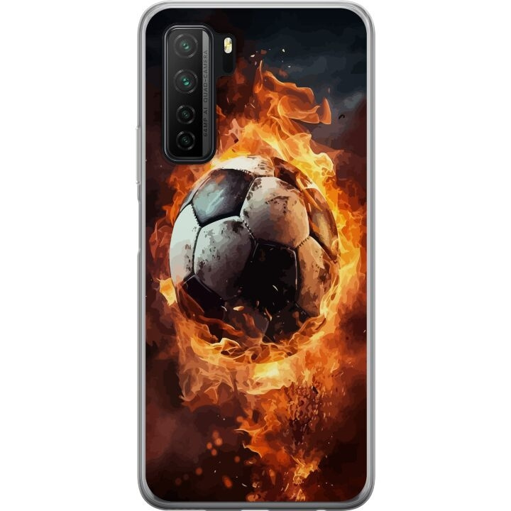 Mobildeksel til Huawei P40 lite 5G med Fotball motiv i gruppen SMARTTELEFON & NETTBRETT / Mobilbeskyttelse / Huawei/Honor hos TP E-commerce Nordic AB (A53450)