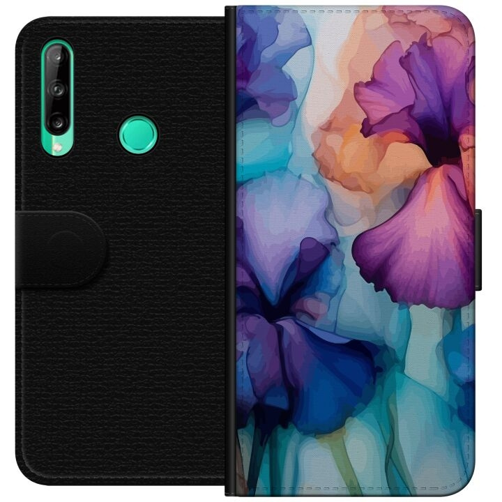 Lommeboketui til Huawei P40 lite E med Magiske blomster motiv i gruppen SMARTTELEFON & NETTBRETT / Mobilbeskyttelse / Huawei/Honor hos TP E-commerce Nordic AB (A53459)