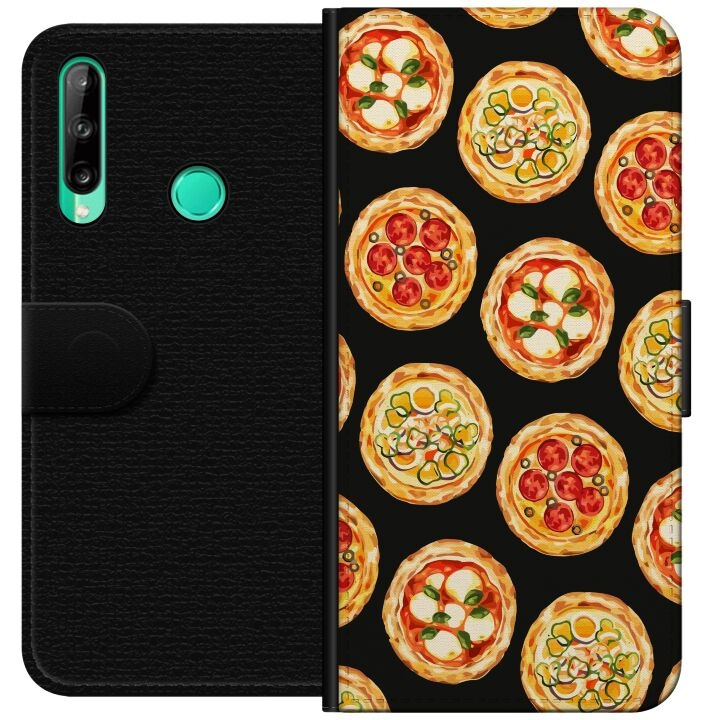 Lommeboketui til Huawei P40 lite E med Pizza motiv i gruppen SMARTTELEFON & NETTBRETT / Mobilbeskyttelse / Huawei/Honor hos TP E-commerce Nordic AB (A53469)