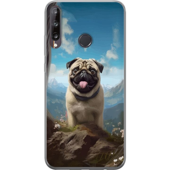 Mobildeksel til Huawei P40 lite E med Glad Hund motiv i gruppen SMARTTELEFON & NETTBRETT / Mobilbeskyttelse / Huawei/Honor hos TP E-commerce Nordic AB (A53501)