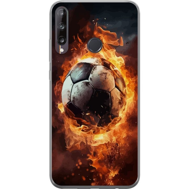 Mobildeksel til Huawei P40 lite E med Fotball motiv i gruppen SMARTTELEFON & NETTBRETT / Mobilbeskyttelse / Huawei/Honor hos TP E-commerce Nordic AB (A53504)