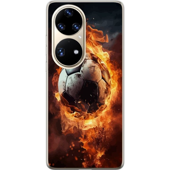 Mobildeksel til Huawei P50 Pro med Fotball motiv i gruppen SMARTTELEFON & NETTBRETT / Mobilbeskyttelse / Huawei/Honor hos TP E-commerce Nordic AB (A53585)