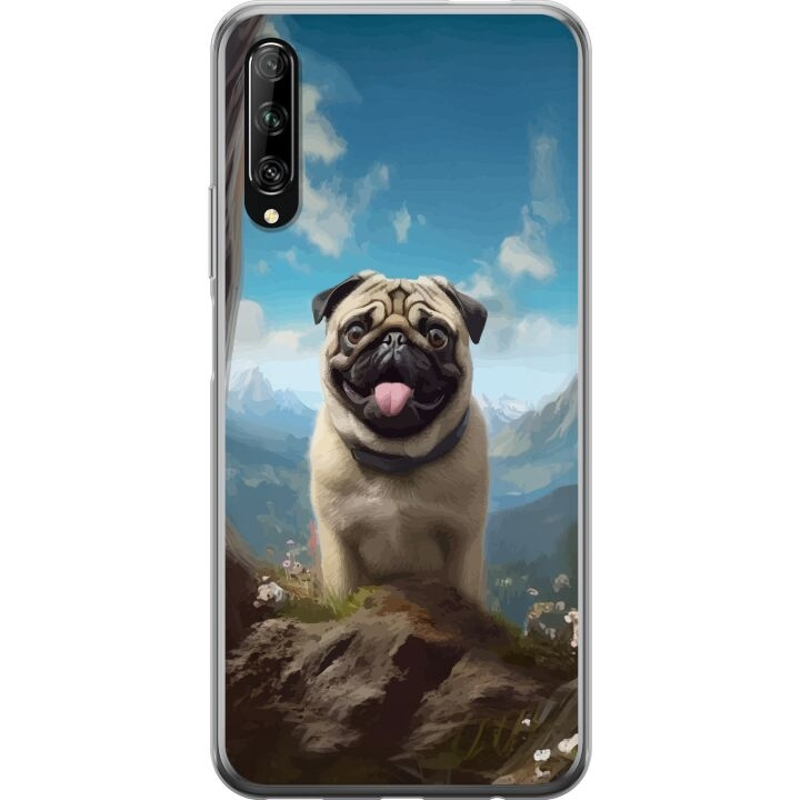 Mobildeksel til Huawei P smart Pro 2019 med Glad Hund motiv i gruppen SMARTTELEFON & NETTBRETT / Mobilbeskyttelse / Huawei/Honor hos TP E-commerce Nordic AB (A53636)