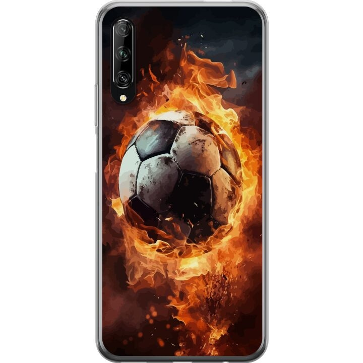 Mobildeksel til Huawei P smart Pro 2019 med Fotball motiv i gruppen SMARTTELEFON & NETTBRETT / Mobilbeskyttelse / Huawei/Honor hos TP E-commerce Nordic AB (A53638)