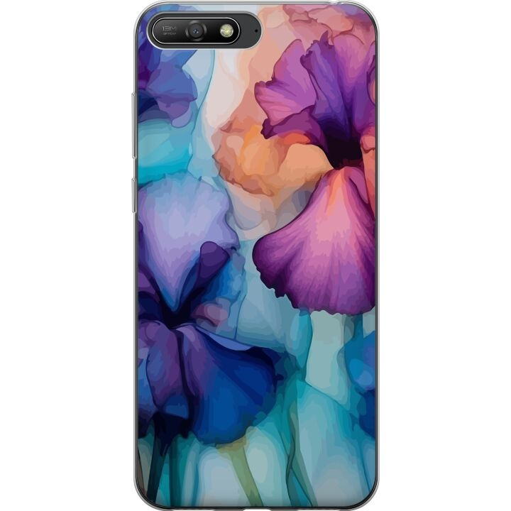 Mobildeksel til Huawei Y6 (2018) med Magiske blomster motiv i gruppen SMARTTELEFON & NETTBRETT / Mobilbeskyttelse / Huawei/Honor hos TP E-commerce Nordic AB (A53754)