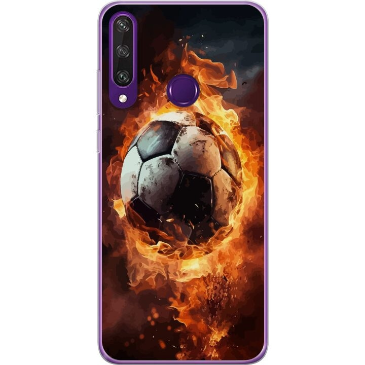 Mobildeksel til Huawei Y6p med Fotball motiv i gruppen SMARTTELEFON & NETTBRETT / Mobilbeskyttelse / Huawei/Honor hos TP E-commerce Nordic AB (A53850)