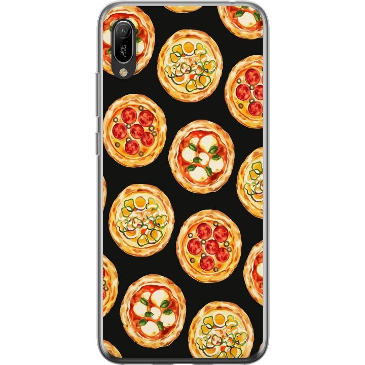 Mobildeksel til Huawei Y6 Pro (2019) med Pizza motiv i gruppen SMARTTELEFON & NETTBRETT / Mobilbeskyttelse / Huawei/Honor hos TP E-commerce Nordic AB (A53869)