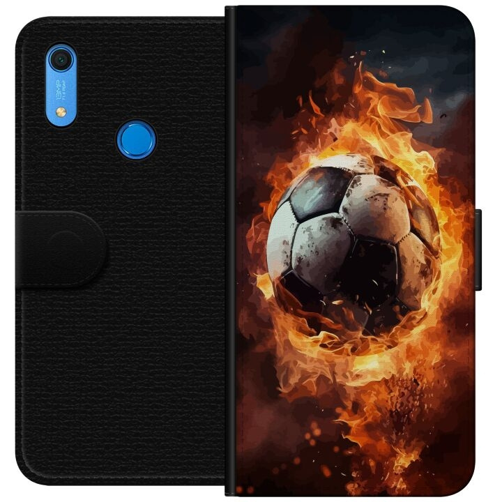 Lommeboketui til Huawei Y6s (2019) med Fotball motiv i gruppen SMARTTELEFON & NETTBRETT / Mobilbeskyttelse / Huawei/Honor hos TP E-commerce Nordic AB (A53903)