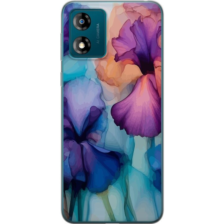 Mobildeksel til Motorola Moto E13 med Magiske blomster motiv i gruppen SMARTTELEFON & NETTBRETT / Mobilbeskyttelse / Motorola hos TP E-commerce Nordic AB (A53993)