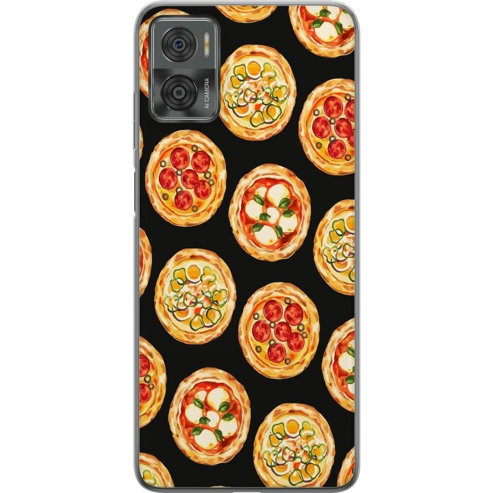 Mobildeksel til Motorola Moto E22i med Pizza motiv i gruppen SMARTTELEFON & NETTBRETT / Mobilbeskyttelse / Motorola hos TP E-commerce Nordic AB (A54165)