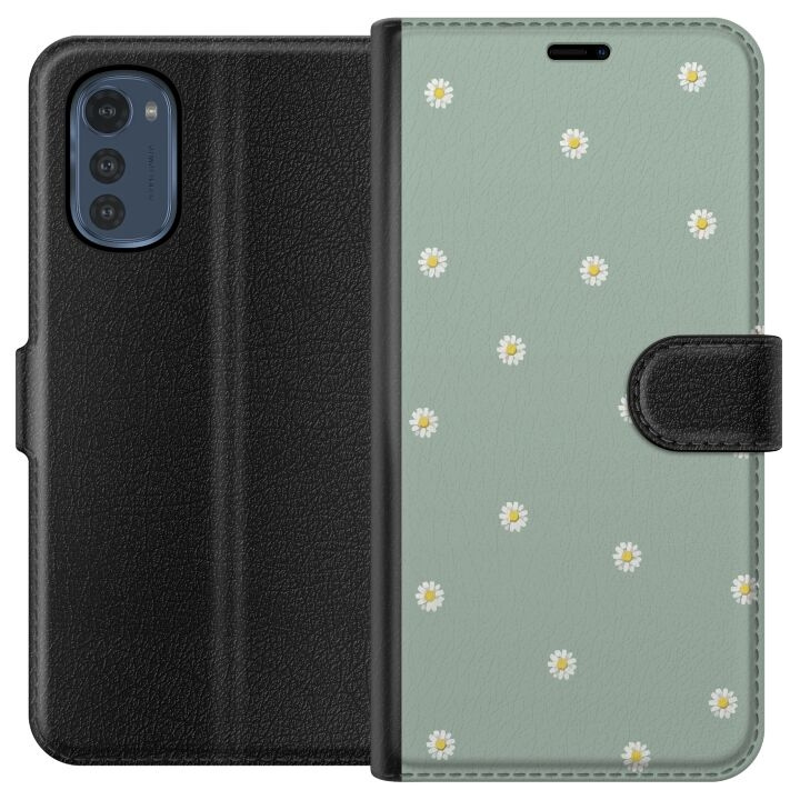 Lommeboketui til Motorola Moto E32s med Prestekrage motiv i gruppen SMARTTELEFON & NETTBRETT / Mobilbeskyttelse / Motorola hos TP E-commerce Nordic AB (A54237)