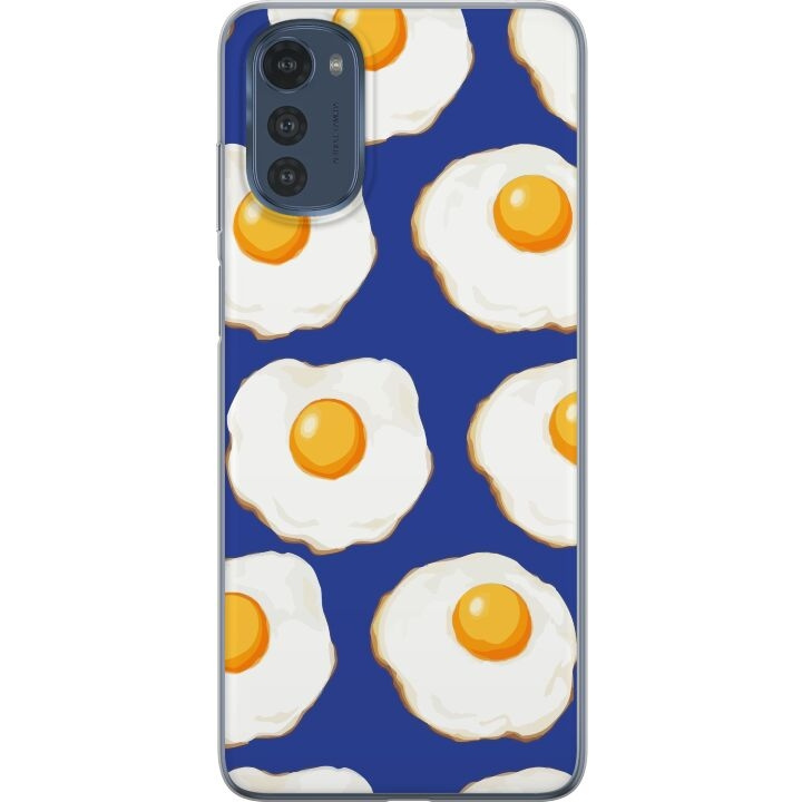 Mobildeksel til Motorola Moto E32s med Stekte egg motiv i gruppen SMARTTELEFON & NETTBRETT / Mobilbeskyttelse / Motorola hos TP E-commerce Nordic AB (A54266)